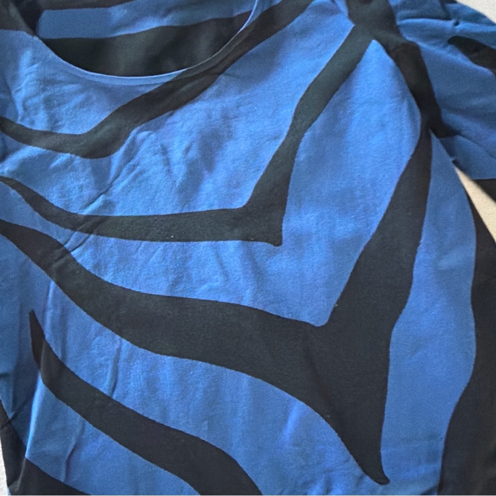 Wolford Blue and Black Midi Dress small beautiful - Picture 2 of 6